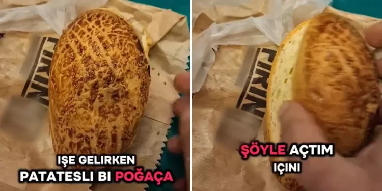 Aldığı poğaçanın içi şoke etti, vatandaş tepki gösterdi